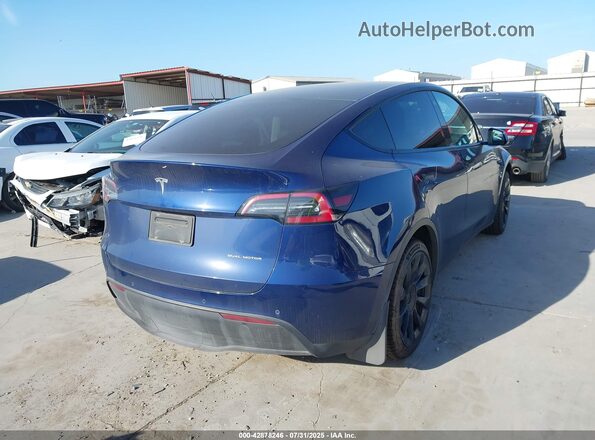 7SAYGDEE9NF443673 2022 TESLA MODEL Y Blue Rear right