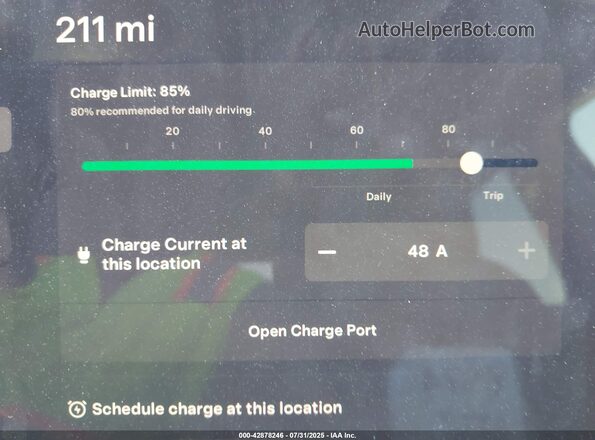 7SAYGDEE9NF443673 2022 TESLA MODEL Y Blue 