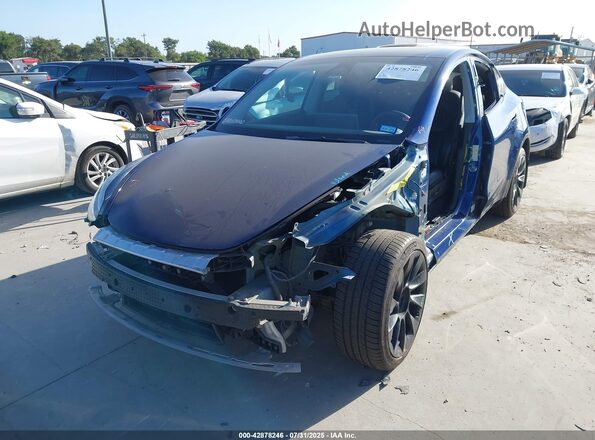 7SAYGDEE9NF443673 2022 TESLA MODEL Y Blue Front left