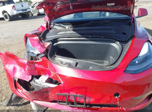 7SAYGDEF7RF105137 2024 TESLA MODEL Y Red Rear view