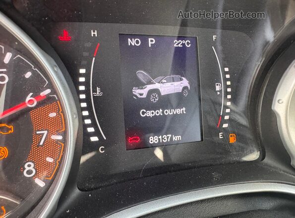 3C4NJDBB4MT588325 2021 JEEP COMPASS White Instrument cluster view