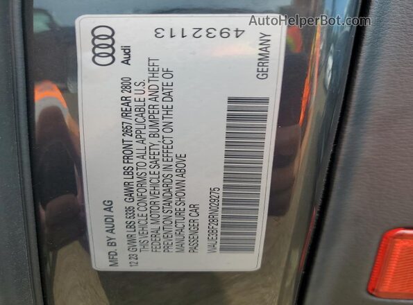 WAUE3BF28RN029275 2024 AUDI OTHER Угольный Панорамный вид салона 360°