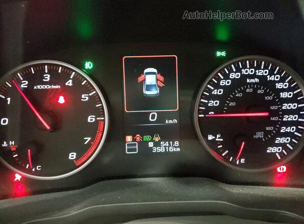 JF1VBAF66P9809550 2023 SUBARU WRX White Սարքավորումների վահանակի տեսք