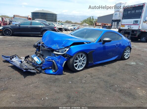 JF1ZDBB14R9700549 2024 SUBARU BRZ Blue წინა მარცხენა ხედი სამი მეოთხედიდან