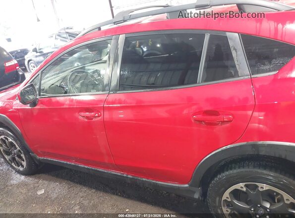 JF2GTAEC2M8680586 2021 SUBARU CROSSTREK Red Սալոնի 360 աստիճան տեսք