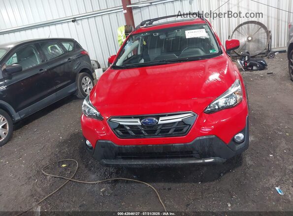 JF2GTAEC2M8680586 2021 SUBARU CROSSTREK Red Սարքավորումների վահանակի տեսք