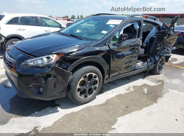 JF2GTAPC4M8677590 2021 SUBARU CROSSTREK Black Przód lewy