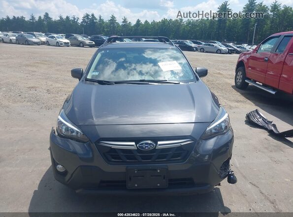 JF2GTAPC8M8322325 2021 SUBARU CROSSTREK Gray Սալոնի հետևի տեսք