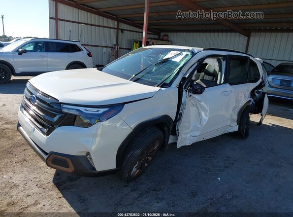 JF2SLDFC5SH520547 2025 SUBARU FORESTER White Vista tres cuartos delantera izquierda