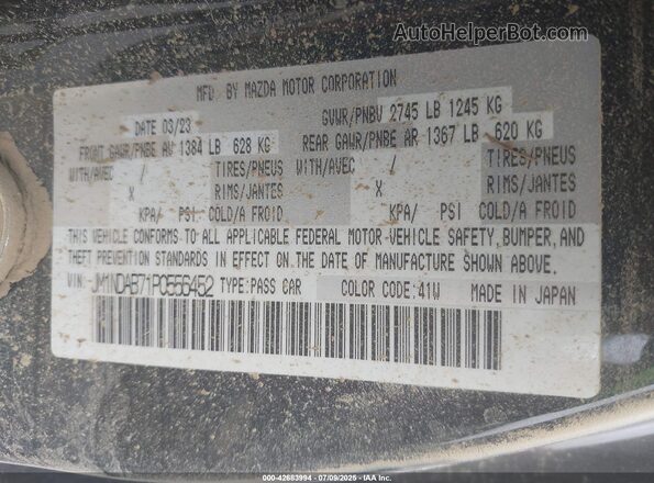 JM1NDAB71P0556452 2023 MAZDA MX-5 MIATA Black Engine compartment view