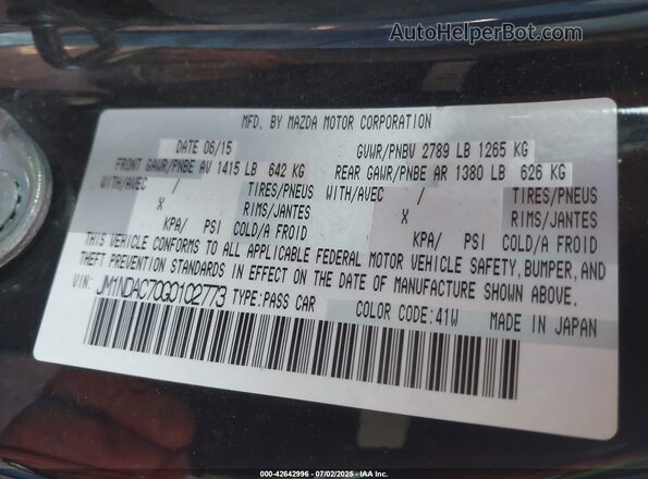 JM1NDAC70G0102773 2016 MAZDA MX-5 MIATA Black Widok komory silnika