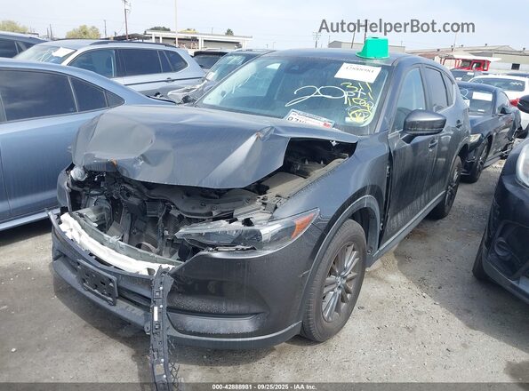 JM3KFBCM0M1488665 2021 MAZDA CX-5 Gray წინა მარცხენა ხედი სამი მეოთხედიდან