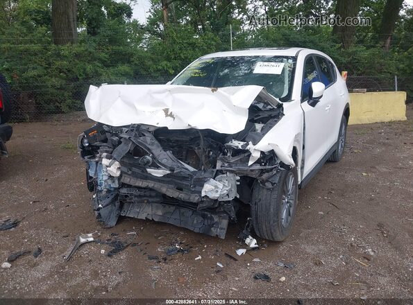 JM3KFBCM4M1368092 2021 MAZDA CX-5 White Vista tres cuartos delantera izquierda