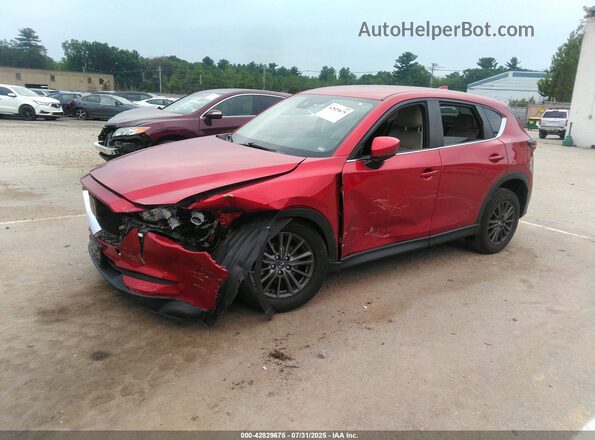 JM3KFBCMXM1303358 2021 MAZDA CX-5 Red Առջևի ձախ երեք քառորդ տեսարան