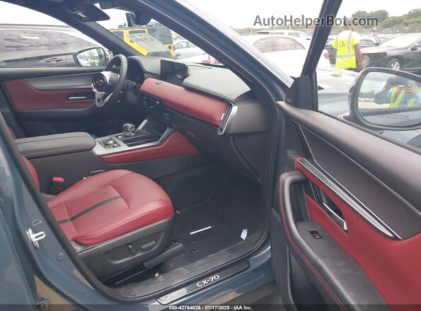 JM3KJEHA4S1127001 2025 MAZDA CX-70 PHEV Gray Widok wnętrza z przodu