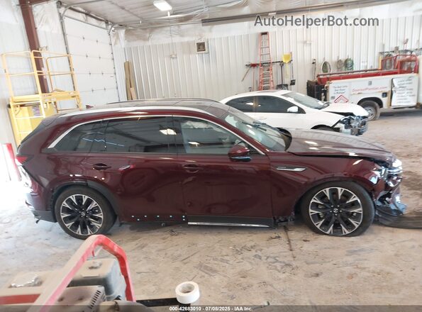 JM3KKEHA2R1105294 2024 MAZDA CX-90 PHEV Maroon Սարքավորումների վահանակի տեսք