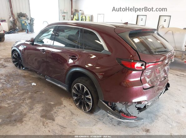 JM3KKEHA2R1105294 2024 MAZDA CX-90 PHEV Maroon Հետևի ձախ