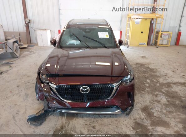 JM3KKEHA2R1105294 2024 MAZDA CX-90 PHEV Maroon Առջևի վահանակի տեսք