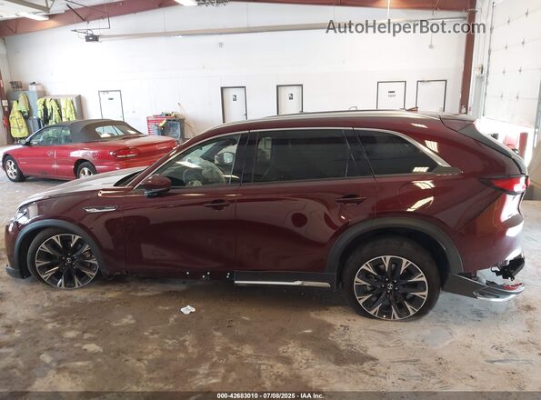 JM3KKEHA2R1105294 2024 MAZDA CX-90 PHEV Maroon Դիմացի տեսք