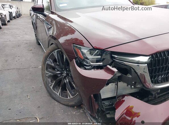JM3KKEHA2R1157041 2024 MAZDA CX-90 PHEV Burgundy Front view