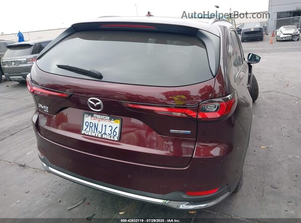 JM3KKEHA2R1157041 2024 MAZDA CX-90 PHEV Burgundy 