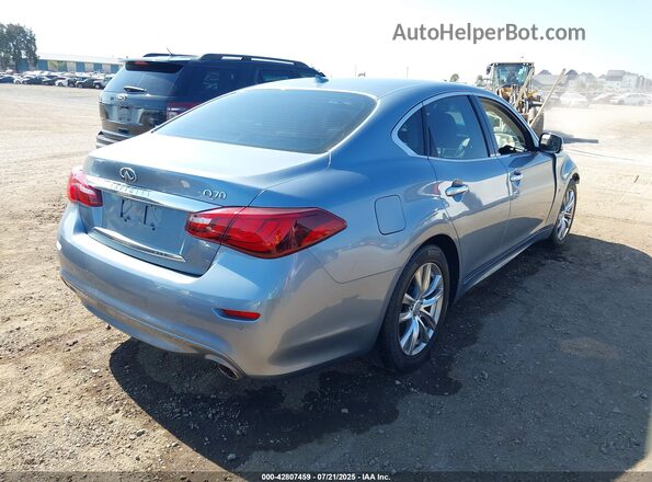 JN1BY1AP9JM180112 2018 INFINITI Q70 Blue Задня права чверть