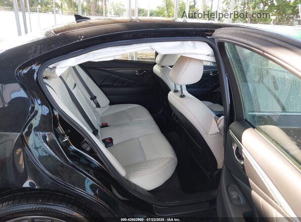 JN1FV7DR1MM880558 2021 INFINITI Q50 Black VIN კოდის სტიკერის ხედი