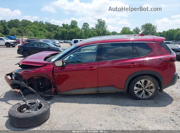 JN8AT3BB5MW213545 2021 NISSAN ROGUE Red Սալոնի 360 աստիճան տեսք