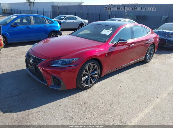 JTHB51FF0J5004497 2018 LEXUS LS 500 Бордовый Передняя левая четверть