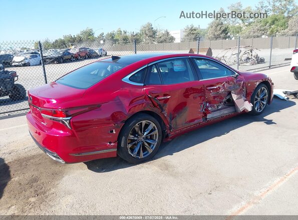 JTHB51FF0J5004497 2018 LEXUS LS 500 Бордовый Задняя правая четверть