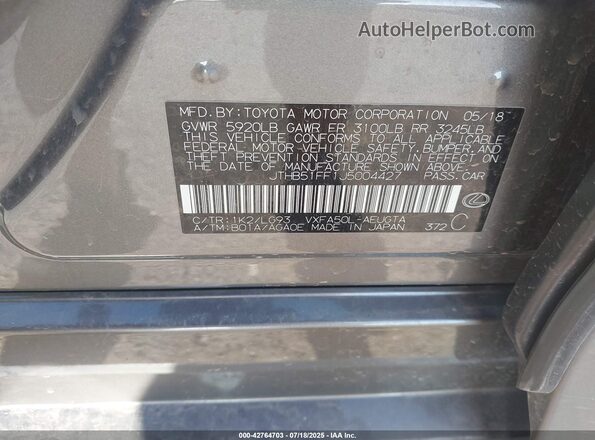 JTHB51FF1J5004427 2018 LEXUS LS 500 Серый Вид подкапотного пространства