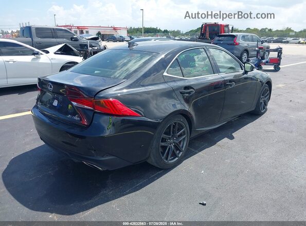 JTHBA1D29H5052506 2017 LEXUS IS 200T Black Trasero derecho