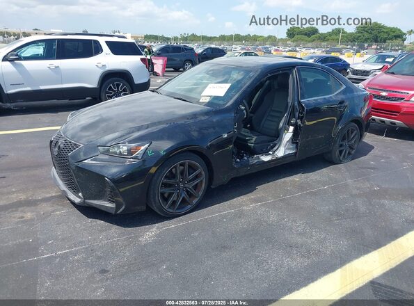 JTHBA1D29H5052506 2017 LEXUS IS 200T Black Vista tres cuartos delantera izquierda