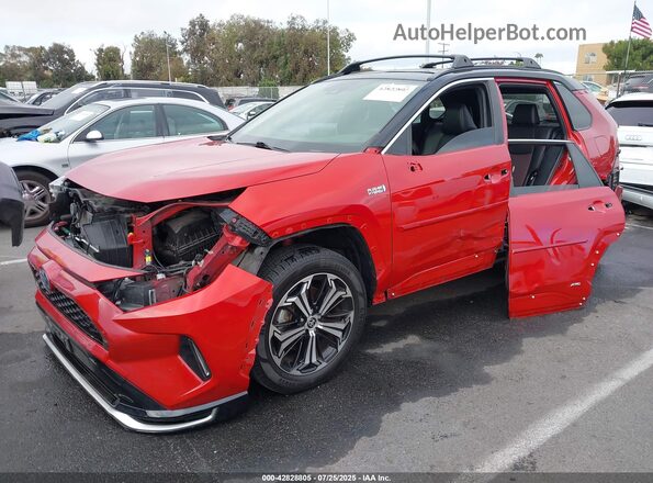 JTMEB3FV6MD061243 2021 TOYOTA RAV4 PRIME Red Առջևի ձախ երեք քառորդ տեսարան