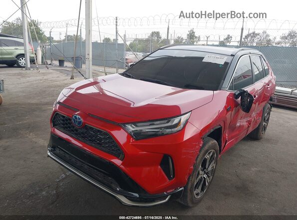 JTMEB3FV8PD162241 2023 TOYOTA RAV4 PRIME Red წინა მარცხენა ხედი სამი მეოთხედიდან