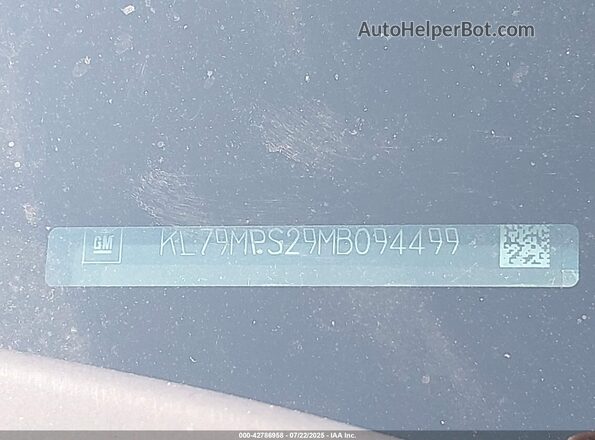 KL79MPS29MB094499 2021 CHEVROLET TRAILBLAZER Черный Вид подкапотного пространства