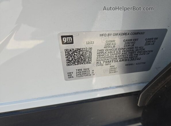 KL79MTSL6RB138242 2024 CHEVROLET TRAILBLAZER  