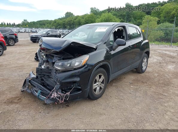 KL7CJKSB7MB304678 2021 CHEVROLET TRAX Black Առջևի ձախ երեք քառորդ տեսարան
