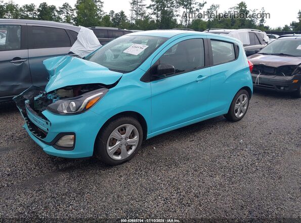 KL8CB6SA3MC741935 2021 CHEVROLET SPARK Turquoise Front left