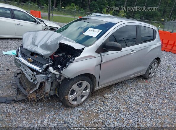 KL8CB6SA8LC476637 2020 CHEVROLET SPARK Silver Vista tres cuartos delantera izquierda