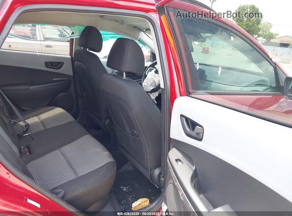 KM8K22AA8LU500910 2020 HYUNDAI KONA Red VIN კოდის სტიკერის ხედი