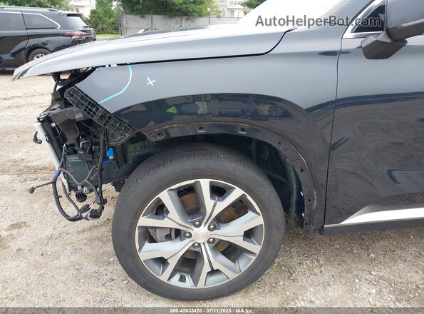 KM8R3DHE0MU222067 2021 HYUNDAI PALISADE Black Widok z przodu