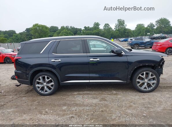 KM8R3DHE0MU222067 2021 HYUNDAI PALISADE Black Widok wnętrza z tyłu