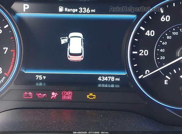 KM8R3DHE0MU222067 2021 HYUNDAI PALISADE Black 