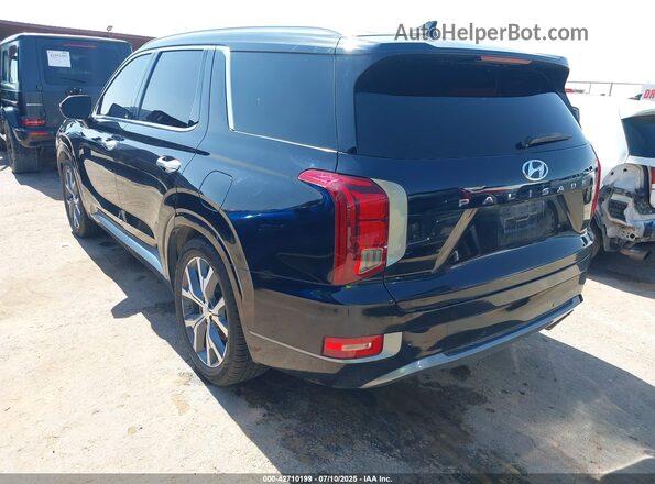 KM8R54HE3MU240752 2021 HYUNDAI PALISADE Dark Blue Rear left