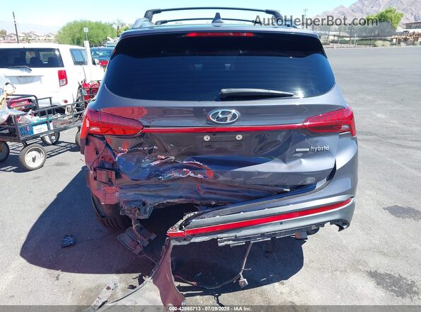 KM8S5DA14NU026119 2022 HYUNDAI SANTA FE HYBRID Gray Widok z przodu