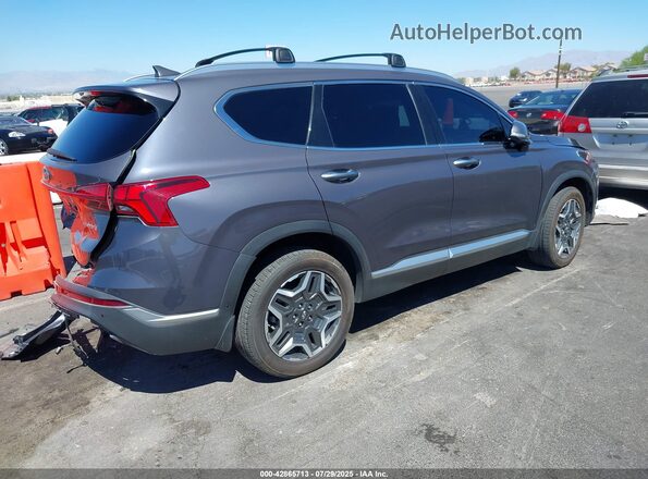 KM8S5DA14NU026119 2022 HYUNDAI SANTA FE HYBRID Gray Tył prawy
