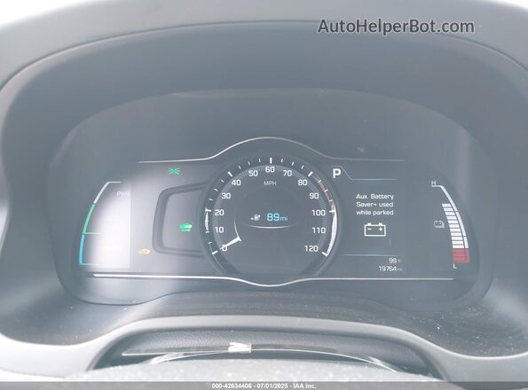 KMHC05LH1KU047492 2019 HYUNDAI IONIQ ELECTRIC Blue Հետևի նստատեղերի տեսք
