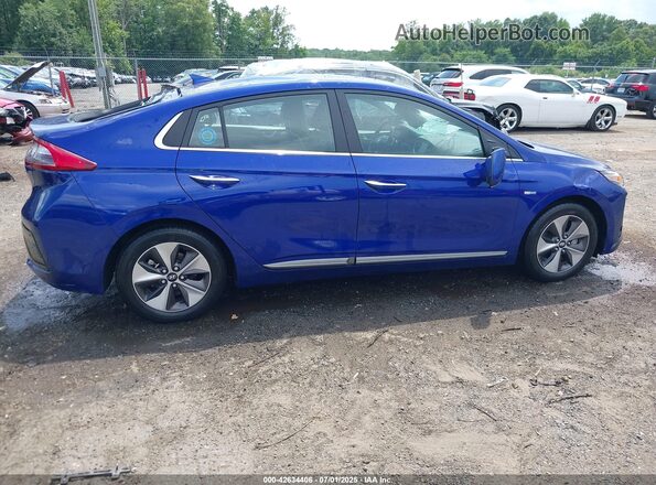 KMHC05LH1KU047492 2019 HYUNDAI IONIQ ELECTRIC Blue Սալոնի հետևի տեսք