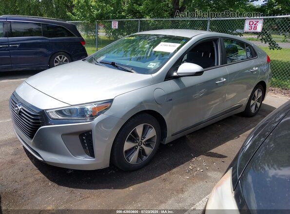 KMHC65LD3KU185157 2019 HYUNDAI IONIQ PLUG-IN HYBRID Серебряный Передняя левая четверть